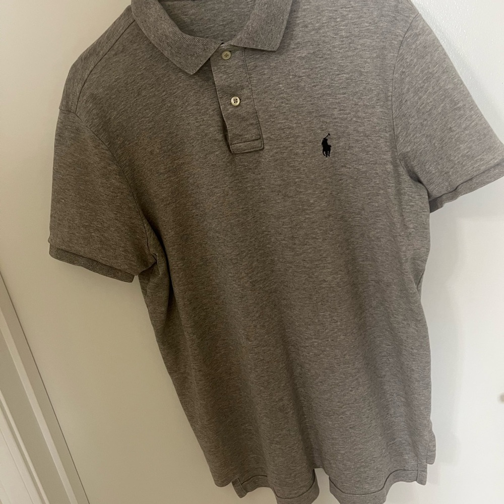 Polo by Ralph Lauren Men's Gray Polo Shirt